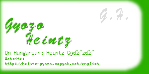 gyozo heintz business card